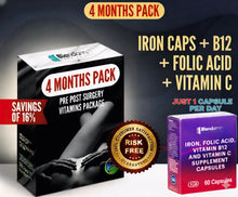 Load image into Gallery viewer, 4 Months Supply Pre Post Surgery Kit: Iron Caps  - 21% OFF